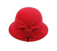 Générique Bob Enfant Fille Femmes Automne et Hiver Fleurs Haut Rond Casquette de Bassin de pêcheur décontracté Petit Chapeau Melon Bonnet Ski Fille 6 Ans (I, M)