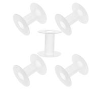 Générique Bobines Vides Polyvalentes Tension Ajustable en Plastique Transparent Lot de 5 Bobines I-shaped et Organisation de Fils pour Fil à Coudre pour Broderie