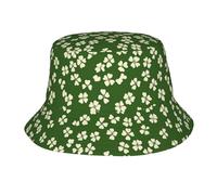 Générique Bobs Trèfles Rétro Verts Et Blancs Chapeau de Soleil Camping