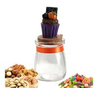 Générique Bocal à Bonbons d'Halloween | Boîte à Goûter Chocolatée,Pot de Stockage Décoratif Halloween pour Bonbons Chocolat Biscuits à Utiliser sur Table à Manger en Salle de Classe ou en Fête