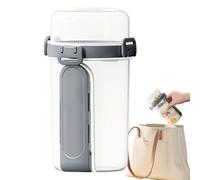 Générique Bocal À Salade - Stockage Alimentaire Transparent Double Paroi,Préparation Repas Snack Dessert | Pour Maison Bureau Congélateur Camping Extérieur Fête Fruits Noix Snack