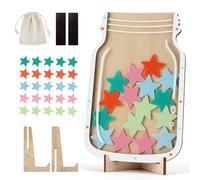 Générique Bocal De Récompense Étoile pour Enfant, Tableau de Comportement Incluant et Étoiles, Motivation pour Bon Comportement à la Maison et en Classe Tout Enfant pour Garçons et Filles