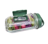 Générique Bocal Salade A Emporter, Boite A Salade, Lunch Box Salad Jar, Étanche, Pour La Préparation Des Repas À La Maison, En, 1000 Ml, Tasse À Vinaigrette Et Couvercle