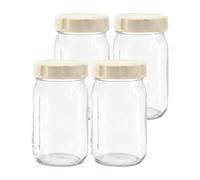 Générique Bocaux À Salade Avec Couvercles - Bocal En Verre Étanche - Contenant pour Overnight Oats - Pour Bureau Étudiants Parents Sport Voyage École