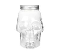 Générique Bocaux Crâne - 500ml/800ml Effrayants Réutilisables Couvercle | Pour Pique-Nique, Table, Cuisson, Épices, Repas, Domicile, Extérieur, Camping, Restaurant, Bar