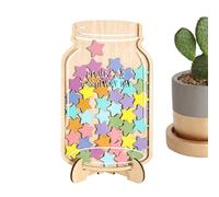 Générique Bocaux De Récompense, Étoile/Abeille Bocal De Récompense Étudiant, Pot De Récompens en Bois pour Routine Quotidienne, Tableau Comportement Étudiant pour Salle De Classe pour Bonne Conduite