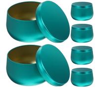 Générique Bocaux Ronds -blanc Multi-usage Lot de 12 pour Rangement Hermétique de Bonbons et Perles de Bricolage pour Décoration
