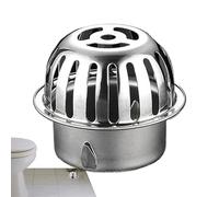 Générique Bodenabflussabdeckung - Kuppelförmiger Bodenabfluss Mit Edelstahl-Dachhaarfilter | Ablaufabdeckung Für Dusche Zum Auffangen Von Haaren - Für Zuhause, Badezimmer, Außenbereiche, Hof, Garten,