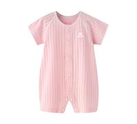 Générique Bodies bébé Combinaison de Nuit Infant Pyjama Ensemble Body col Rond Tenue en Coton uni Tenues pour rentrer Nouveau-né Unisexe