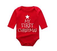Générique Body Bebe 0-3 Mois NoëL, Deguisement Bebe Noel Vetement Fille 0-3 Mois Combinaison Hiver Renne Jumpsuit Costume Mere Noel Enfant Un pour