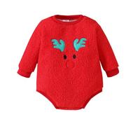 Générique Body Bebe 0-3 Mois NoëL, Pull De Noel Enfant Mon 1Er Noel Collant Bebe Fille avec Fermeture Pratique sur Le Dos Et Entrejambe Ensemble Fille Garcon