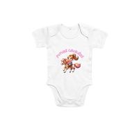 Générique Body Bébé en Coton Organique Future Cavalière - Tailles 6-12 mois et 12-18 mois (Fille rose, 6-12 mois)