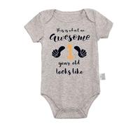 Générique Body Bébé Garçon Doux, Grenouillère 1er Anniversaire, Combinaison Quotidienne Confortable en Jersey pour Les Jeux Et La Détente