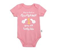 Générique Body Bébé Garçon Doux, Grenouillère 1er Anniversaire, Combinaison Quotidienne Confortable en Jersey pour Les Jeux Et La Détente