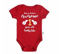 Générique Body Bébé Garçon Doux, Grenouillère 1er Anniversaire, Combinaison Quotidienne Confortable en Jersey pour Les Jeux Et La Détente