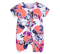 Générique Body Bébé Imprimé, Combinaison Double Zip Manches Courtes Été Ramper, Grenouillère en Jersey De Qualité pour Les Après-midi en Extérieur
