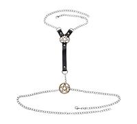 Générique Body Chain Ceinture Harnais Cuir Accessoire Bijoux Charme Unique Fonction Confortable Adapté pour Femmes et Filles à la Fête Festival Cosplay