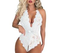 Générique Body Femme Dentelle Tenue Sexy Ouvert sous Vetements Feminins Coquine Érotique Style Bondage Dessous Woman Grande Taille Soutien Gorge Intégré Lingerie Ensemble Nuisette Pas Cher Soldes