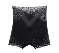 Générique Body Gainant Femme Ventre Plat Short Anti Frottement Cuisse Extra Fort Culotte Taille Haute Menstruelle Tanga sans Couture Sexy Shorty Gainante Collants Sculptants Remonte Fesses Le Noir,L