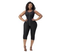 Générique Body Gainant Post-Compression Intégral Maintien Taille Push-Up Fessier Fermeture Éclair Femme Amincissant Sculptant (Black, M)
