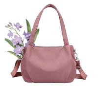 Générique Body Light and Versatile Casual Bag, Large Capacity Water-Resistant Nylon Crossbody with Multi-Pocket for Women Daily (Pink 2)