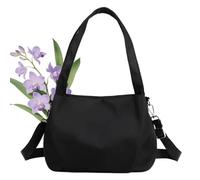 Générique Body Light and Versatile Casual Bag, Large Capacity Water-Resistant Nylon Crossbody with Multi-Pocket for Women Daily (Black)