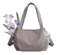 Générique Body Light and Versatile Casual Bag, Large Capacity Water-Resistant Nylon Crossbody with Multi-Pocket for Women Daily (Gray)
