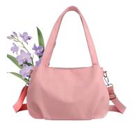 Générique Body Light and Versatile Casual Bag, Large Capacity Water-Resistant Nylon Crossbody with Multi-Pocket for Women Daily (Pink 1)