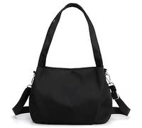 Générique Body Light And Versatile Casual Bag, Large Capacity Waterproof Nylon Crossbody With Multi-Pockets(Black)