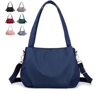 Générique Body Light and Versatile Casual Bag, New All-Weather Nylon, Convertible Shoulder/Crossbody for Gym/Commute (Dark blue)