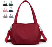 Générique Body Light and Versatile Casual Bag, New All-Weather Nylon, Convertible Shoulder/Crossbody for Gym/Commute (Red)
