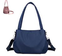 Générique Body Light and Versatile Casual Bag, Nylon Waterproof Shoulder Crossbody Bag, Multiple Pockets, Large Capacity, Daily Casual (Dark Blue)