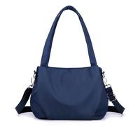 Générique Body Light and Versatile Casual Bag, Three Shoulder Straps Large Capacity Waterproof Nylon Crossbody Bag (Blue)
