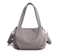 Générique Body Light and Versatile Casual Bag, Three Shoulder Straps Large Capacity Waterproof Nylon Crossbody Bag (Gray)