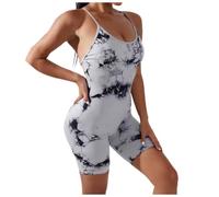 Générique Body Manches Longues pour Femme, Body en résille, Haut col Montant, String, Top de soirée Pyjama 3 Pièces (White, L)