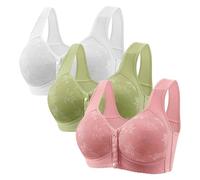 Générique Body Or sous-vêtements Tendance et décontractés pour Femmes, Soutien-Gorge Doux et Confortable pour la Peau, pour Personnes âgées Menstruelle Adolescente Lot (Pink, XXXL)