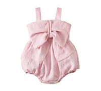 Générique Body sans Manches pour Bébé Fille, Body avec Nœud Papillon Brodé Délicat, Grenouillère De Naissance, Vêtement Mignon pour Les Nouveaux-Nés