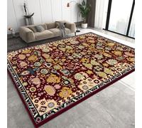 Générique Bohème Tapis de Salon Petit 120x170 cm 3D Vintage Floral Tapis de Chambre Flanelle Antidérapant Lavable Poil Court Tapis pour Salon Chambre Q-269