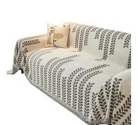 Générique Boho Couch Cover, Chenille Sofa Covers, Couch Covers for 2 Cushion Couch Sofa Pet Friendly, Fall Decor for Home, Washable Blanket. (Grey2,71 * 181in)