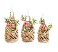 Générique Boho Plant Hangers - Hand Woven Basket, 11.02 inch Outdoor Decor with Decorative Style, Hanging Planter with Durable Fiber, Home Accent with Versatile Use, Plant Holder for Indoor Outdoor