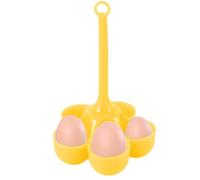 Générique Boiled Egg Holder - Heat-Resistant Cooker Silicone Eggs Steamer Tray With 5 Grids, Multipurpose Egg Cooking Rack Compatible With Pressure Cooker Quickly Breakfast Prep Kitchen Accessories