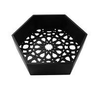 Générique Bois Hexagonal tenture Murale de présentoir Salon décoration créative Stockage à Domicile Finition Assemblage Pratique