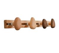 Générique Bois Massif Porte Manteau Salle de Bain Crochets Muraux Modernes, Espacement Réglable, Résistant, Avec Visser, pour Manteaux, Chapeaux, Sacs, Entrée, Chambre, Salon(4hooks*40cm)