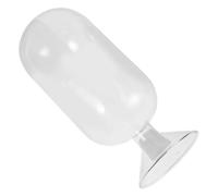 Générique Boîte à Allumettes Rangement Vertical Sécurisé pour Cheminée en Verre Transparent, Dôme Étanche Joint en Silicone, Fond Lesté et Élargi pour l'hiver