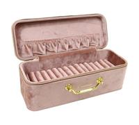 Générique Boîte à Bijoux Doublée de Velours, Boîte à Bracelets, Coffret de Présentation pour Bracelets et Joncs, Rose