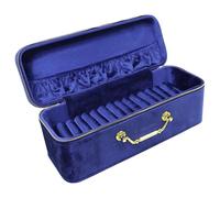 Générique Boîte à Bijoux Doublée de Velours, Boîte à Bracelets, Coffret de Présentation pour Bracelets et Joncs, Bleu Profond