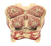 Générique Boîte à Bijoux en Alliage de Zinc Rouge, Protection Élégante et Organisation Pratique, Décoration Maison Raffinée pour Femmes, Cadeau Saint-valentin