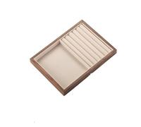 Générique Boîte à Bijoux en Bois De Noyer Noir, Grande Capacité De Rangement pour Bijoux, Boîte De Rangement pour Boucles Doreilles Et Colliers, Boîte à Bijoux Doublée De Microfibre (D)