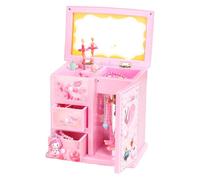 Générique Boîte à Bijoux pour Filles avec Boîte à Musique | Ballerine Tournante & 3 Tiroirs pour Rangement | Le Cadeau d'anniversaire Idéal pour Petites Princesses de 3 à 8 Ans (Matériau ABS)