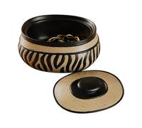 Générique Boîte À Bijoux | Range-Bracelets À Imprimé Zèbre - Petite Boîte en pour Bijoux avec Couvercle - pour Femmes Filles Collectionneuses Mariées Professionnelles Mariage